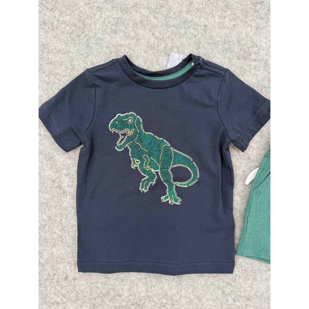 NWT Tommy Bahama Dinosaur Short Sleeve T-Shirt & Shorts Set Kid's Size 12M - Picture 6 of 7